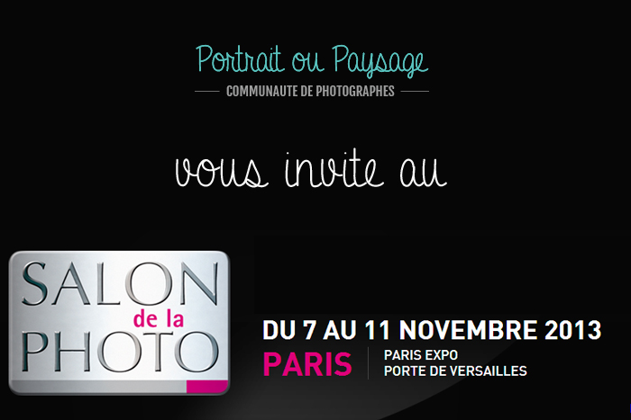 Invitation pour le Salon de la Photo