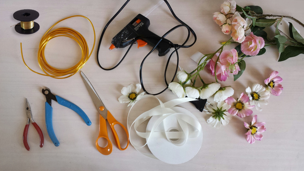 DIY couronne de fleurs