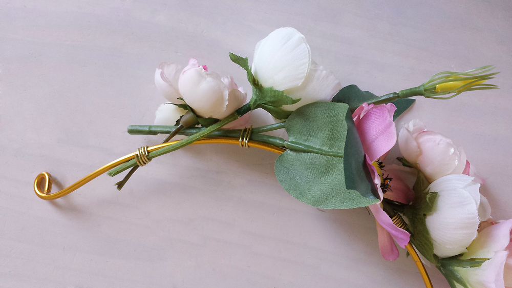 DIY couronne de fleurs