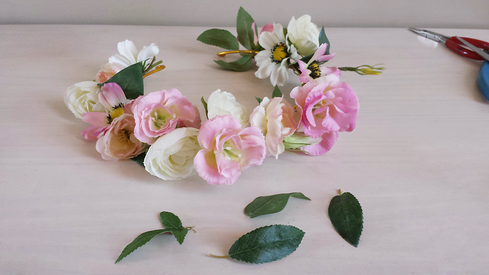 DIY couronne de fleurs