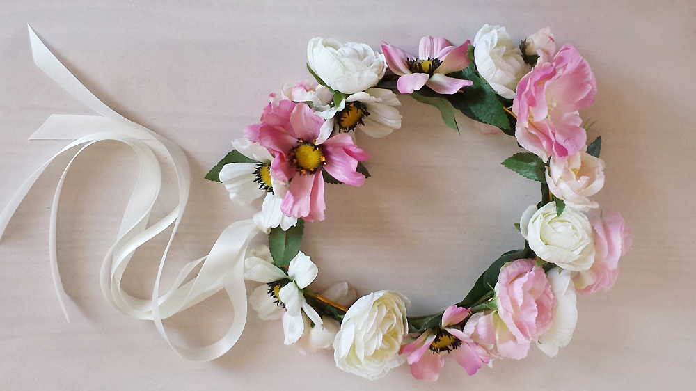 DIY : Créer une couronne de fleurs