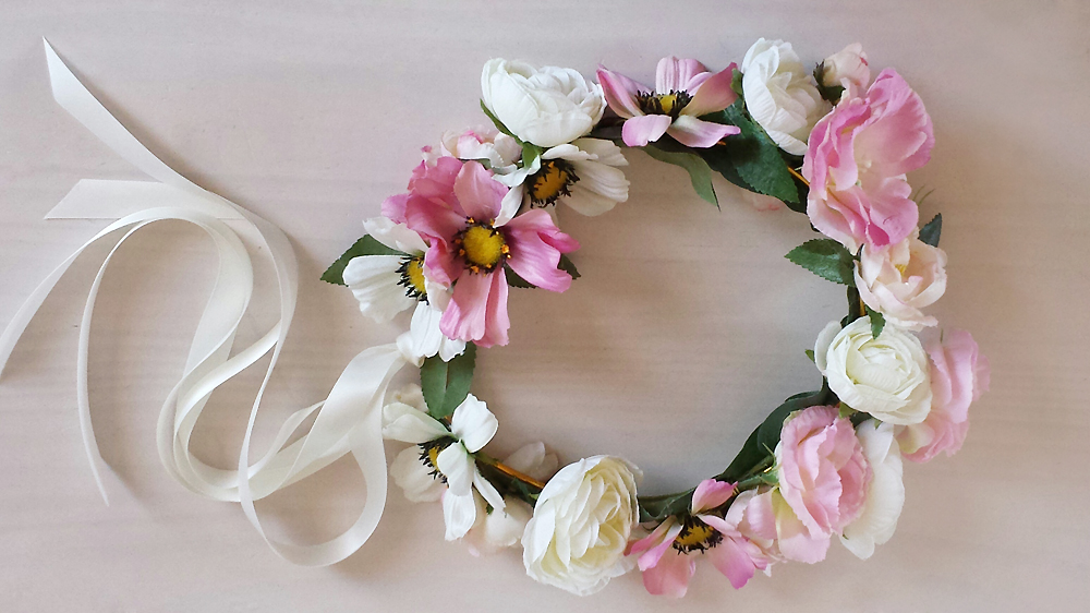 Comment faire une couronne de fleurs - Reine d'Aujourd'hui