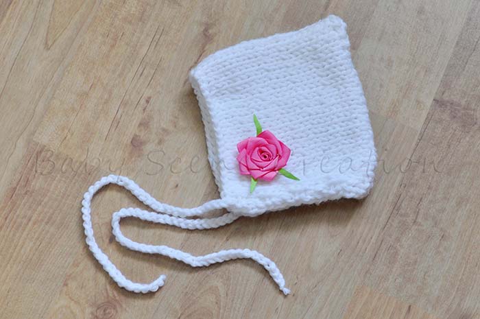 DIY tricot : bonnet pixie pour nouveau-né