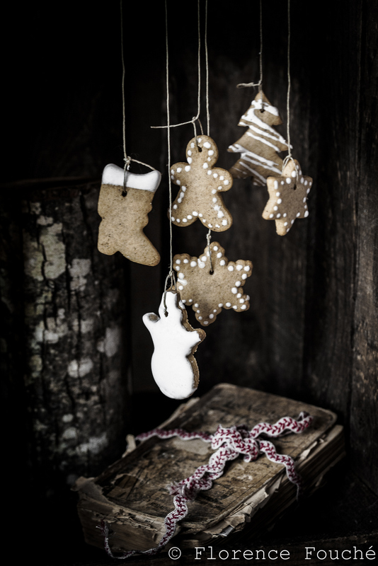 Photo artistique de biscuits de noël