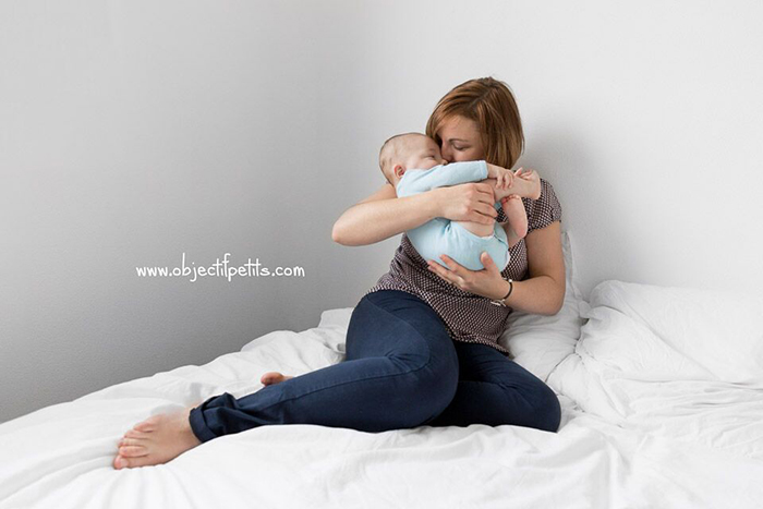 Portrait de famille : Un bébé et sa maman