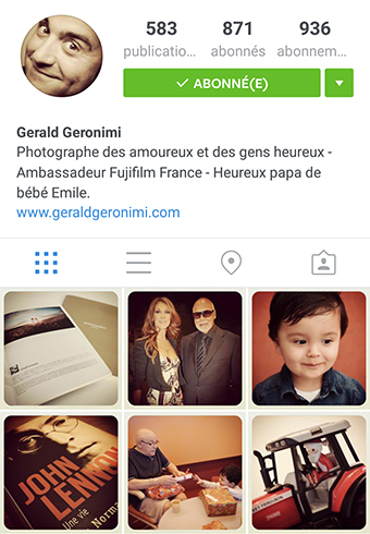 Flux Instagram de Gérald Géronimi