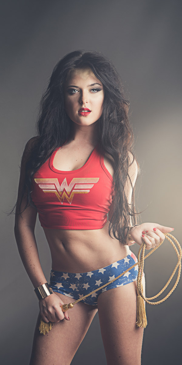 WonderWoman, une série de photo sur le thème des super-héros.