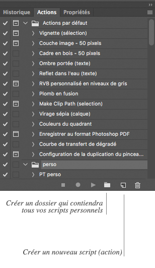 Comment créer une action avec Photoshop ?