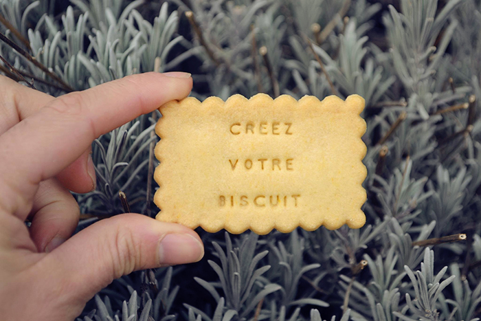 Biscuit personnalisé par Shanty Biscuit, made in France.