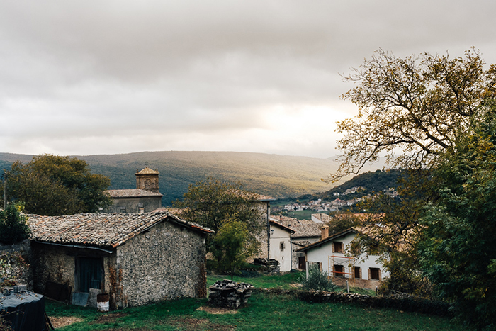 Paysage de voyage, le pays-basque.