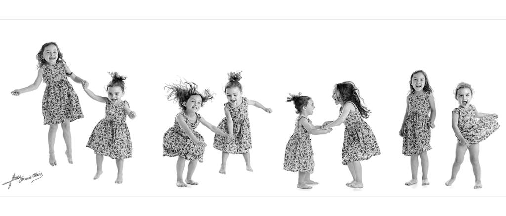 Portrait d'enfant au format panoramique par le Studio de photographes de Sanary. Meilleur Ouvrier de France.