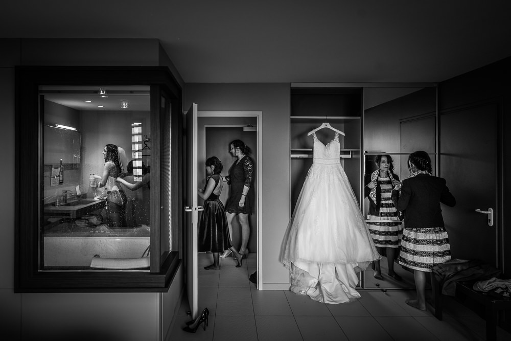 préparatifs de mariage, photographe, robe de mariée, Patrick Lombaert